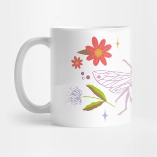 Day Dreams - Afternoon - Blue, Lilac, Coral Mug